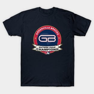 Greenville Braves 1992 Southern League Championship Retro Design T-Shirt